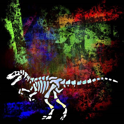 Framed Dino Bones 1 Print