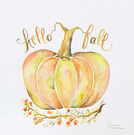 Framed Hello Fall Print