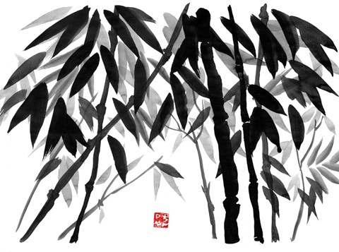 Framed Bamboo 3 Print