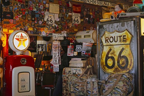 Framed Route66 Interior Store Print