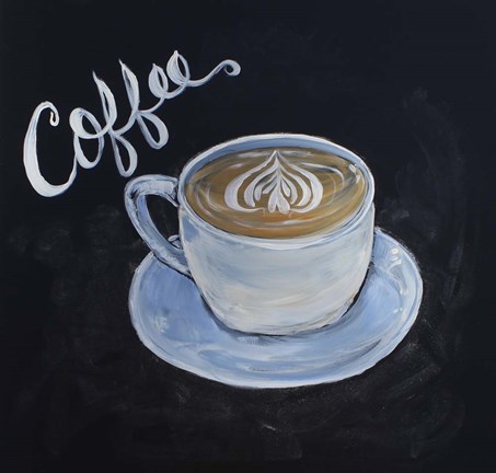 Framed Chalk Coffee Print