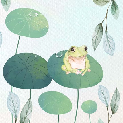 Framed Rainforest Ribbit Print