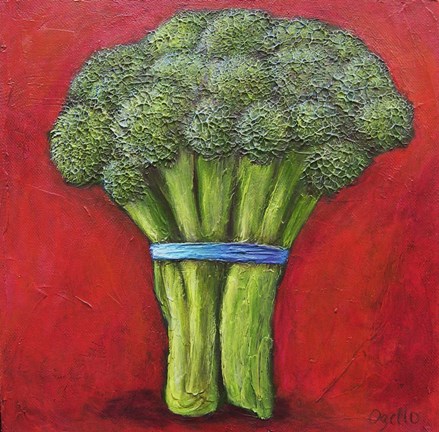 Framed Broccoli (2) Print