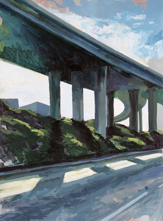 Framed Overpass at Sunrise Print