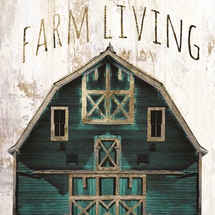 Framed Farm Living Print