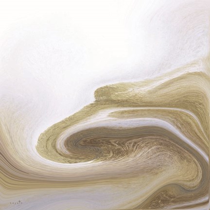 Framed Coffee Swirls Print