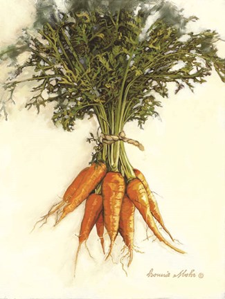 Framed Carrots Print