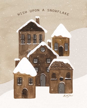 Framed Wish Upon a Snowflake Print