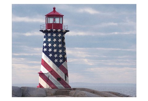 Framed American Lighthouse Print