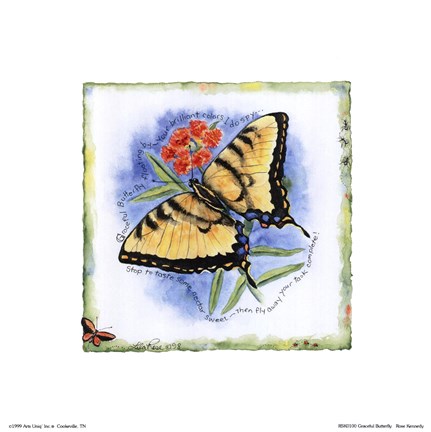 Framed Graceful Butterfly Print