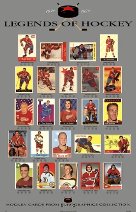 Framed Legends of Hockey Print