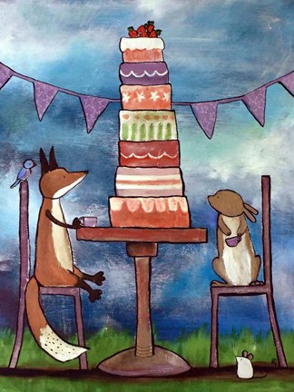 Framed Very Tall Cake Print