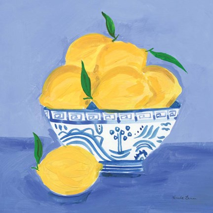 Framed Lemon Still Life Print