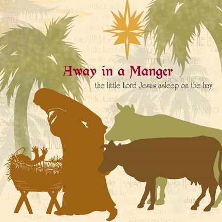 Framed Away in a Manger Print