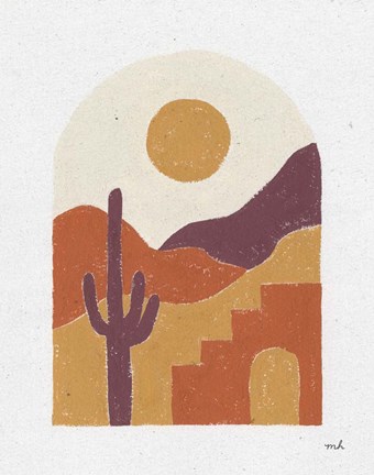 Framed Desert Window II Print