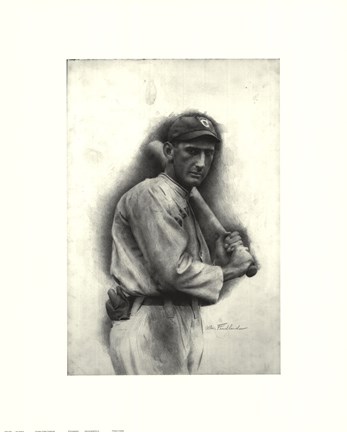 Framed Shoeless Joe Jackson Print