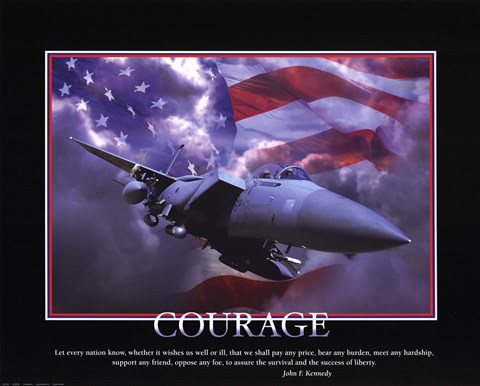 Framed Patriotic-Courage Print