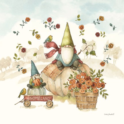 Framed Everyday Gnomes XI-Harvest Print