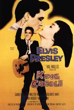 Framed King Creole with Elvis Presley Print