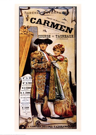 Framed Berlioz-Carmen Print