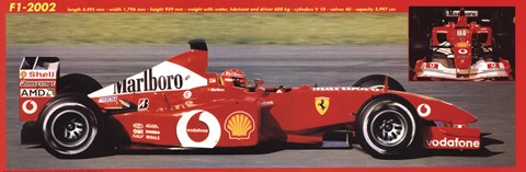 Framed Ferrari F1 2002 Print