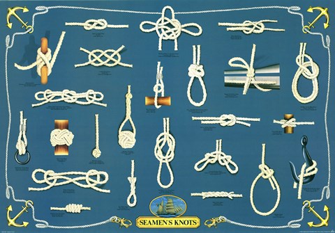 Framed Seamen&#39;s Knots Print