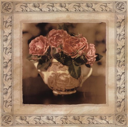 Framed Imperial Rose I Print