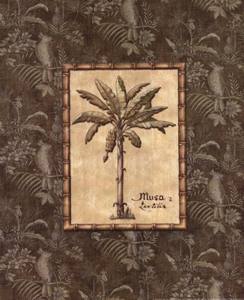 Framed Vintage Palm IV Print