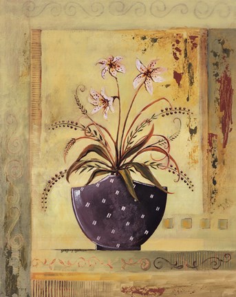 Framed Purple Vase Print