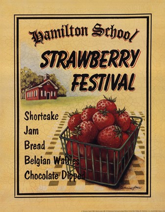 Framed Strawberry Festival Print