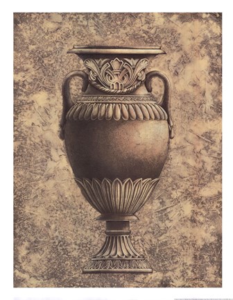 Framed Classical Urn Series 1-A Print