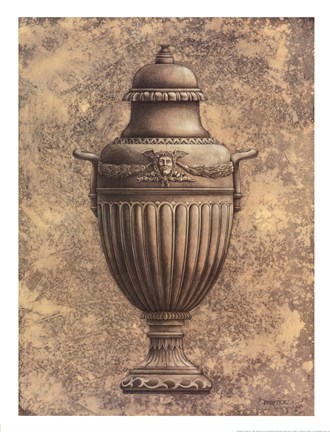 Framed Classical Urn Series 1-B Print