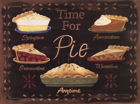 Framed Time for Pie Print