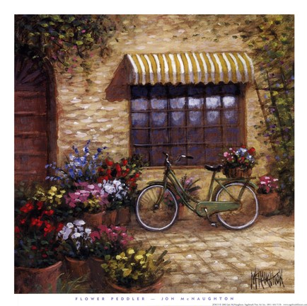 Framed Flower Peddler Print