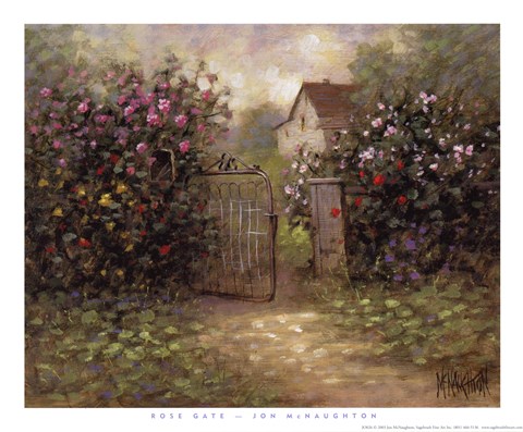 Framed Rose Gate Print