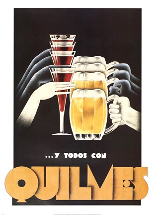 Framed Quilmes Print