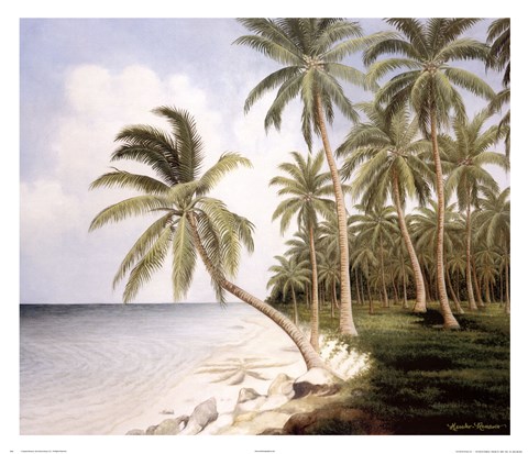 Framed Palm Bay II Print