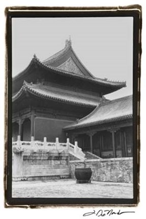 Framed Palace Rooftops, Beijing Print