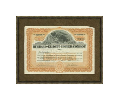 Framed Hubbard Elliot Copper Co. Print