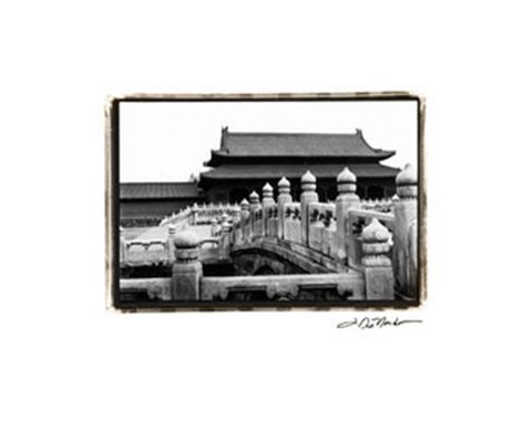 Framed Palace Bridge, Beijing Print