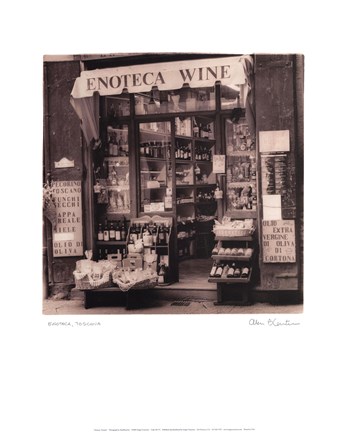 Framed Enoteca, Toscana Print