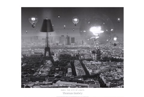 Framed Paris, The City of Lights Print