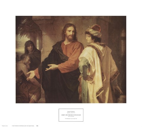 Framed Christ and the Rich Young Ruler Print