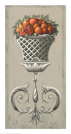 Framed Garden Urn II Print