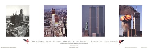 Framed World Trade Center, Remember Print