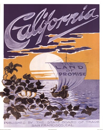 Framed California ad Print