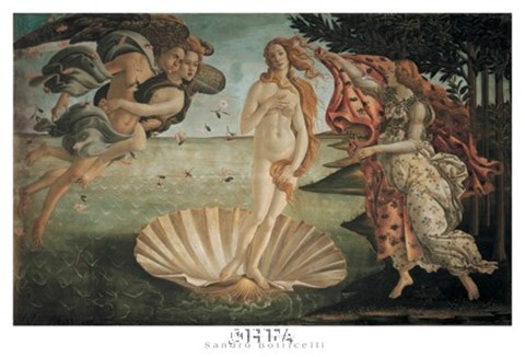 Framed Birth of Venus Print