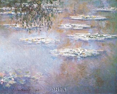 Framed Waterlilies, 1903 Print