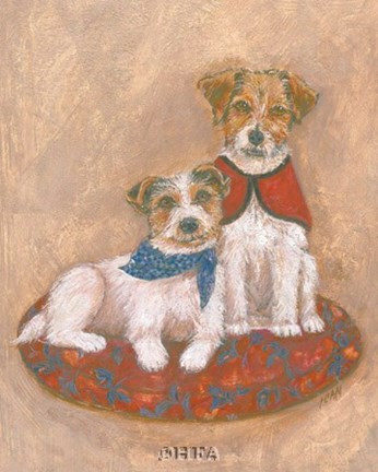 Framed Jack Russell Print