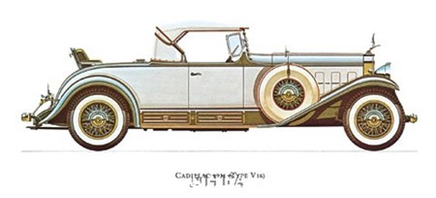 Framed Cadillac 1931 Print